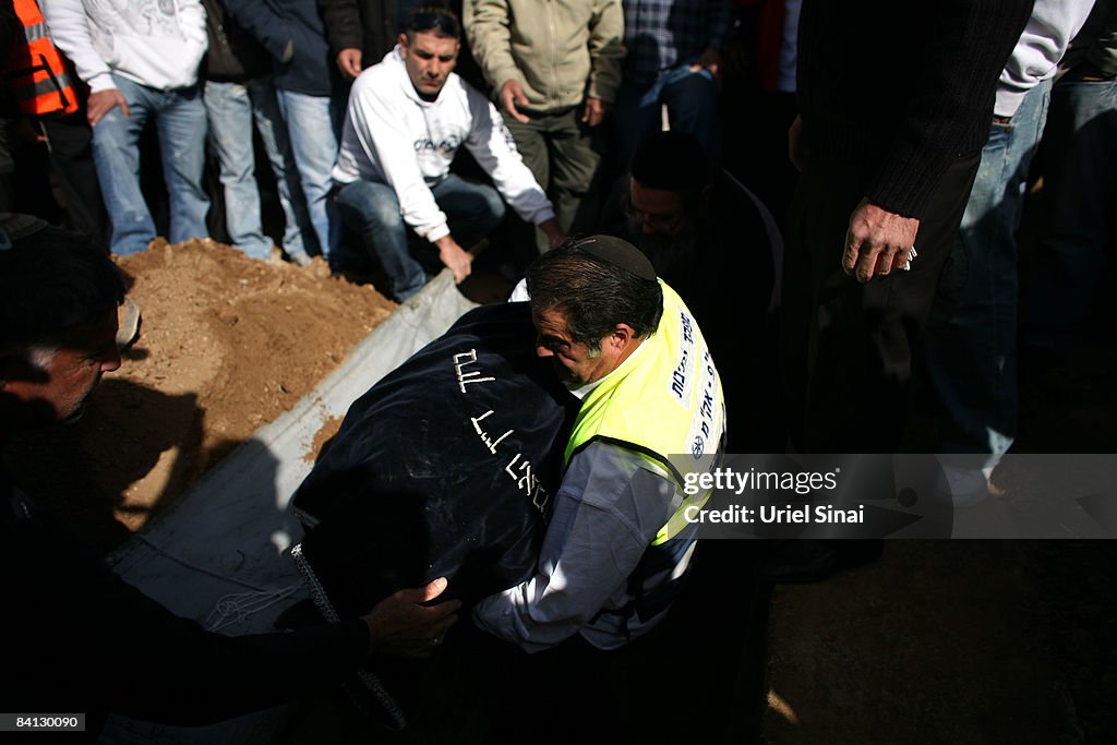Funeral Of Israeli Man Killed By Palestinian Rocket Attack