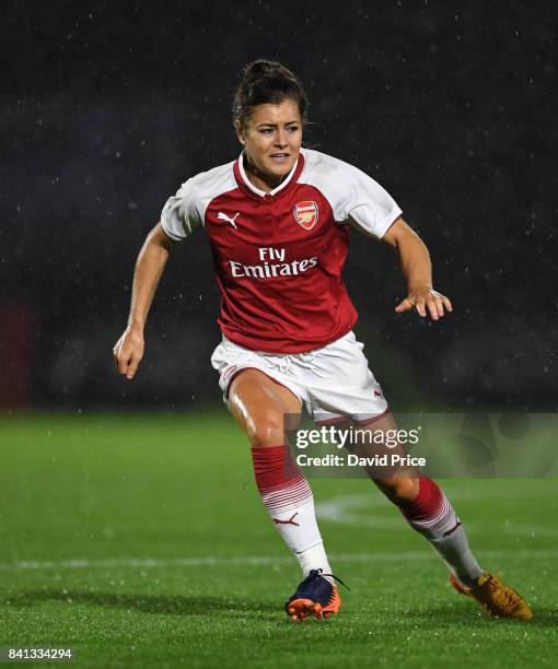 Jemma Rose of Arsenal during the match between Arsenal Women and Everton Ladies at Meadow Park on August 31, 2017 in Borehamwood, England.