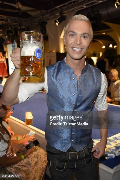 Julian David during the Angermaier Trachten-Nacht at Hofbraeuhaus on August 31, 2017 in Berlin, Germany.