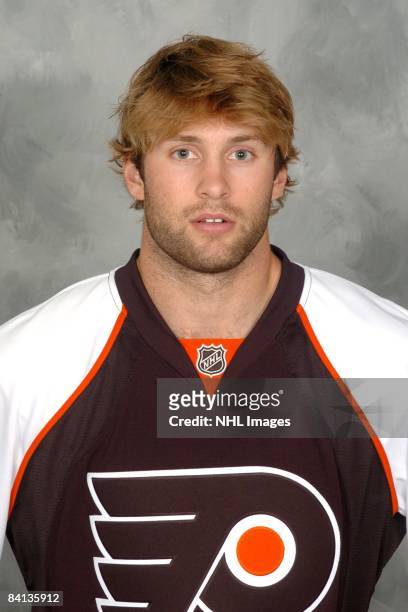 Ryan Parent of the Philadelphia Flyers poses for his official headshot for the 2008-2009 NHL season.