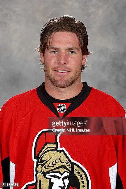 Mike Fisher of the Ottawa Senators poses for his official headshot for the 2008-2009 NHL season.