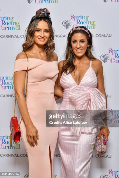 Ladbrokes Cox Plate Carnival Ambassador Kylie Brown and 2017 Spring Racing Carnival Fashion Stylist Lana Wilkinson at the Spring Racing Carnival...