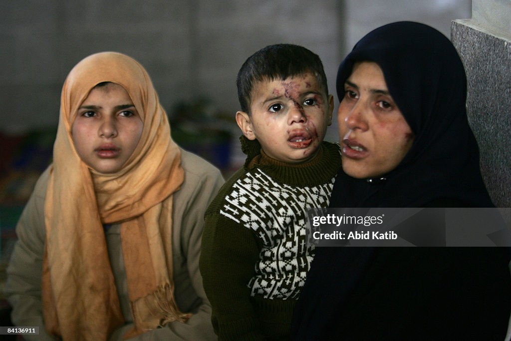 Palestinians Attend Funeral Of Five Young Balalusha Sisters