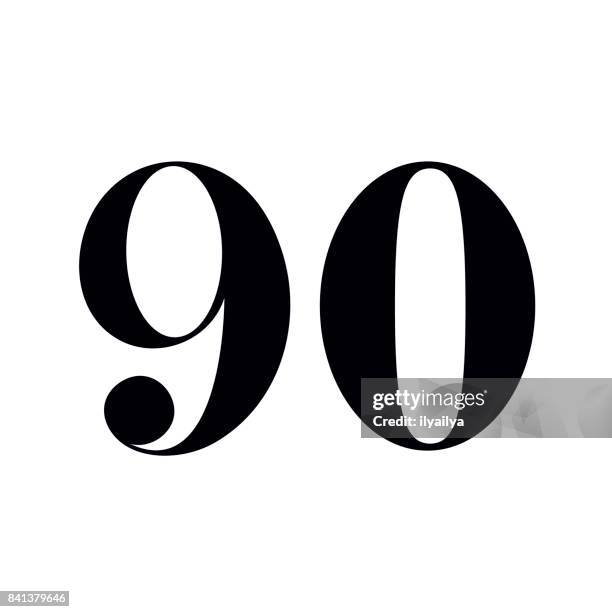 90 number print design - over 80 stock illustrations