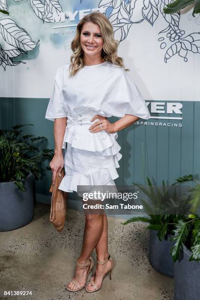 Natalie Bassingthwaite during the Myer Spring Racing 2017 Collections Launch on September 1, 2017 in Melbourne, Australia.