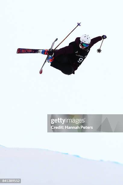 Rosalind Groenewoud of Canada competes in the Winter Games NZ FIS Women's Freestyle Skiing World Cup Halfpipe Finals at Cardrona Alpine Resort on...