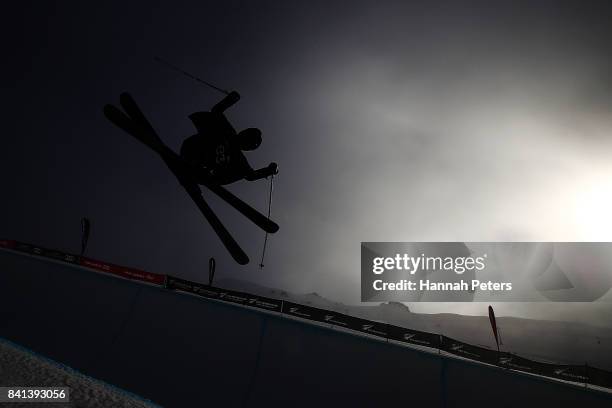 Alexander Glavatsky-Yeadon of Great Britain competes during the Winter Games NZ FIS Men's Freestyle Skiing World Cup Halfpipe Finals at Cardrona...