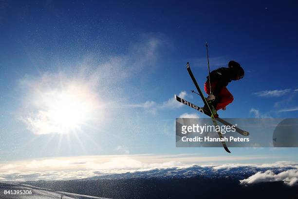 Kevin Rolland of France competes during the Winter Games NZ FIS Men's Freestyle Skiing World Cup Halfpipe Finals at Cardrona Alpine Resort on...