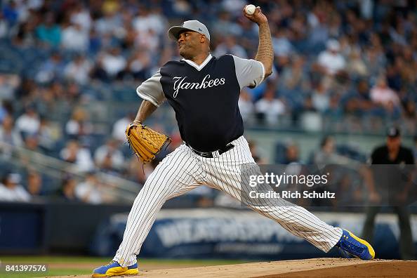 Pitcher CC Sabathia of the New York Yankees in action against the ...