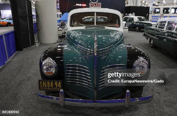 Classic police car at the 2017 New York International Auto Show Press Day at Jacob K Javits Convention Center in New York City, New York, April 13,...