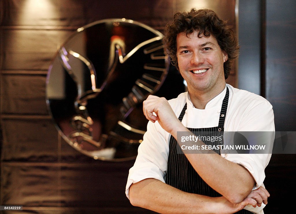 German chef Peter Maria Schnurr poses on