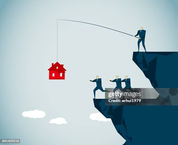 fishing - steep stock illustrations