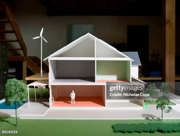 cut away side view of architectural model - cutaway drawing stock pictures, royalty-free photos & images