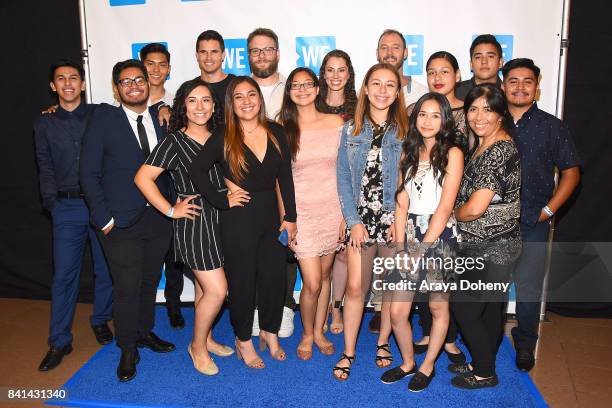 And Action! co-founder, Evan Goldberg joins Seth Rogen, Robbie Amell and students from John C. Fremont High Schools on the WE Carpet ahead of the...