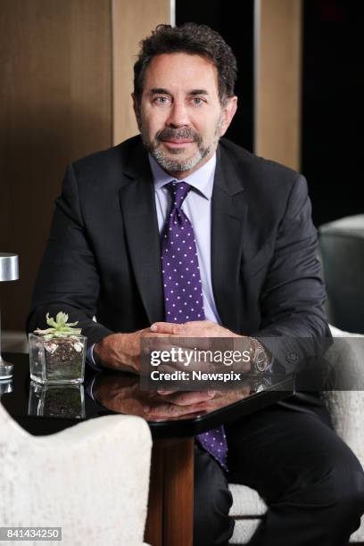 Plastic Surgeon Dr Paul Nassif poses during a photo shoot at the Shangri-La Hotel in Sydney, New South Wales.