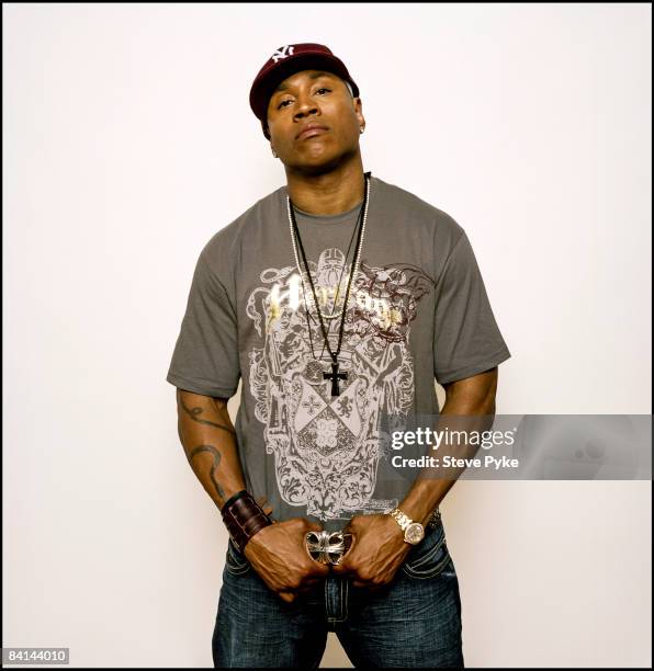 Rapper and actor LL Cool J poses at a portrait session in New York City for Vibe Magazine.