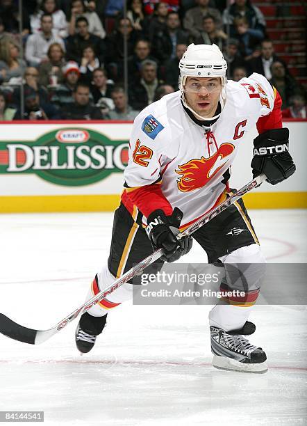 Jarome Iginla of the Calgary Flames skates against the Montreal Canadiens at the Bell Centre on December 9, 2008 in Montreal, Quebec, Canada.