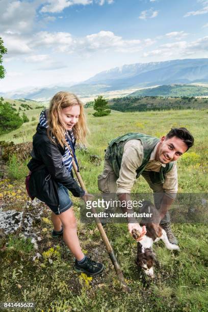 truffle hunting in italy - truffles stock pictures, royalty-free photos & images