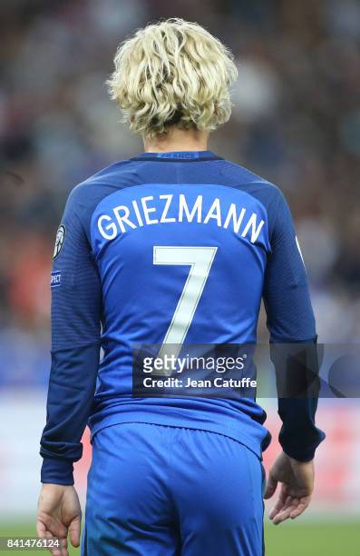 Antoine Griezmann of France during the FIFA 2018 World Cup Qualifier between France and the Netherlands at Stade de France on August 31, 2017 in...