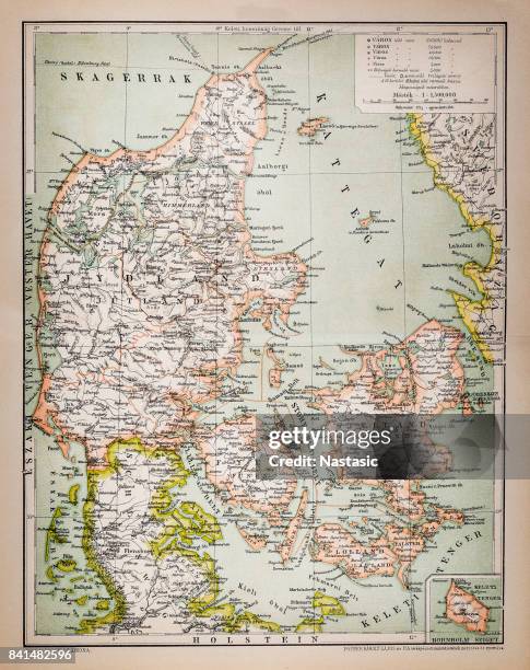 Denmark Map.pdf 318 Denmark Political Map Stock Photos, High-Res Pictures, and Images ...