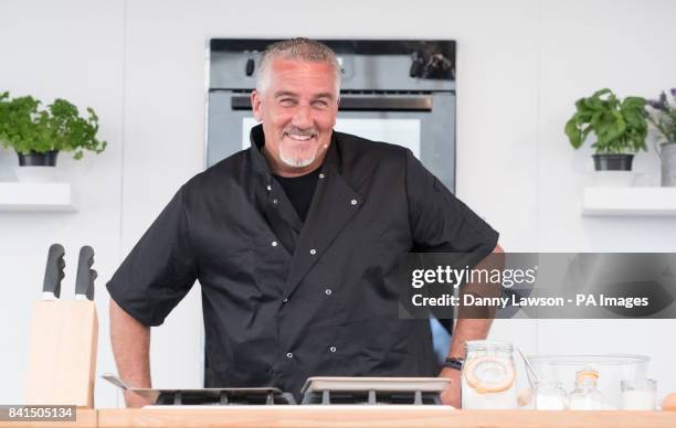 Great British Bake Off judge Paul Hollywood during the opening day of the Chatsworth Country Fair at Chatsworth House near Bakewell.