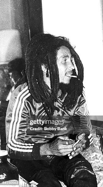 Bob Marley in hotel suite March 16 1978