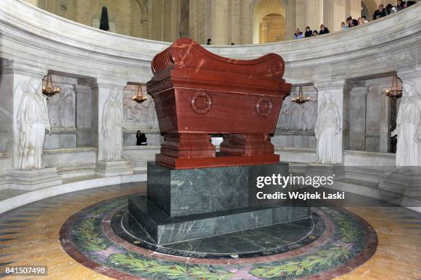 Tomb of Napoleon I Bonaparte in the Dome des Invalides within the Hotel des Invalides.