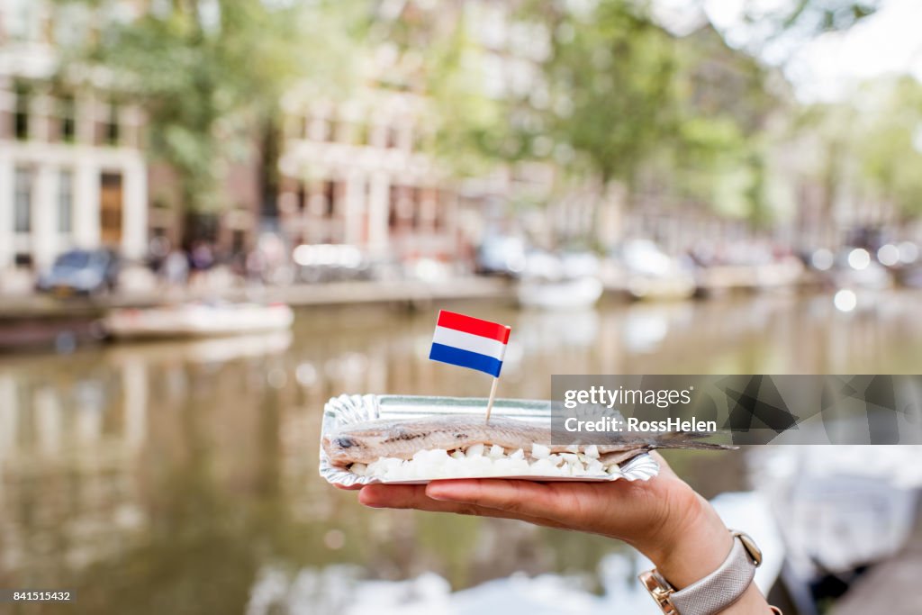 De traditionele snack Harring in Nederland