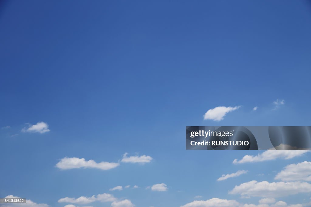 Low Angle View Of Blue Sky