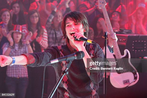 Recording artist William Beckett of Academy Is performs during the 2009 MTV New Year's Eve - Pre-tape on December 15, 2008 in New York City