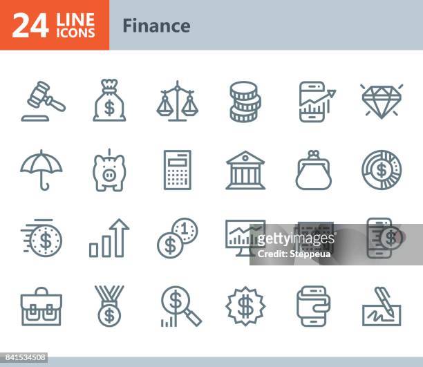 illustrations, cliparts, dessins animés et icônes de finances - icônes vectorielles ligne - balance justice