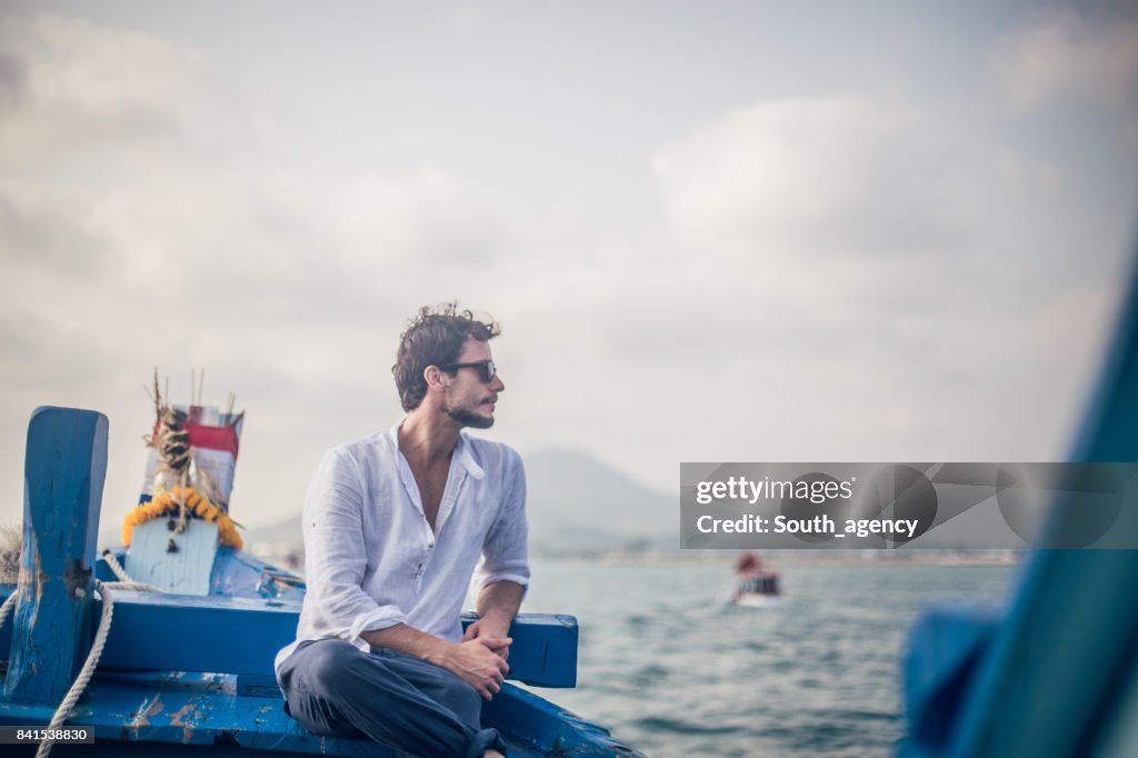 Relaxing boat ride