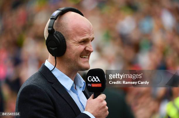 Dublin , Ireland - 26 August 2017; Former Monaghan footballer and Sky Sports analyst Dick Clerkin during the GAA Football All-Ireland Senior...