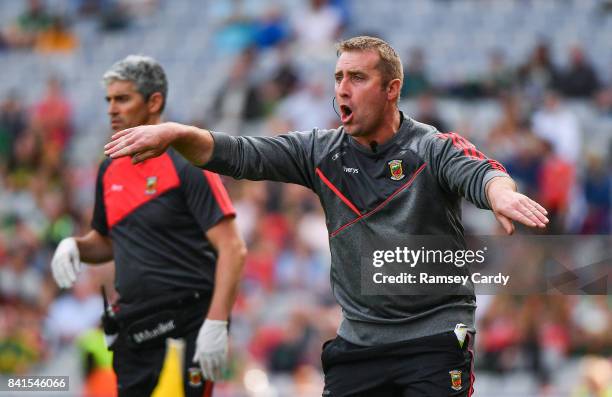 Dublin , Ireland - 26 August 2017; Mayo selector Peter Burke during the GAA Football All-Ireland Senior Championship Semi-Final Replay match between...