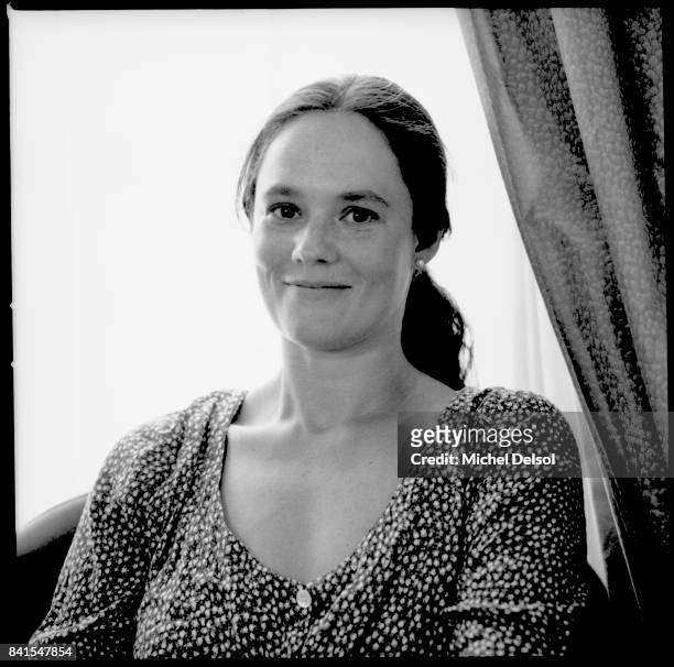 Portrait of Swedish actress and film & television director Pernilla August, New York, New York, July 10, 1992. This photo was taken as part of a...