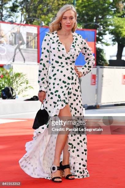 Chloe Sevigny walks the red carpet ahead of the 'Lean On Pete' screening during the 74th Venice Film Festival at Sala Grande on September 1, 2017 in...