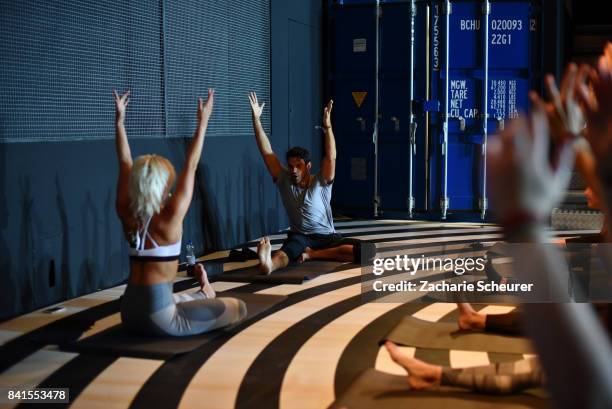 Paleta CalmQuality and Albert Mordue present Nike NTC Yoga during the Bread & Butter by Zalando at Arena Hall, arena Berlin on September 1, 2017 in...