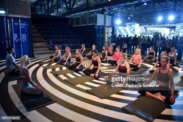 Albert Mordue and Paleta CalmQuality present Nike NTC Yoga during the Bread & Butter by Zalando at Arena Hall, arena Berlin on September 1, 2017 in...