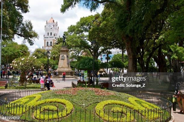 plaza 25 de mayo in sucre bolivia - sucre stock pictures, royalty-free photos & images
