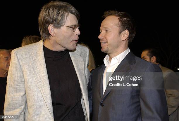Author, Stephen King & Donnie Wahlberg