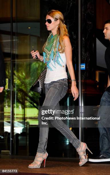 Socialites Paris Hilton and her sister Nicky Hiton are seen leaving the Sheraton on the Park Hotel on January 2, 2009 in Sydney, Australia. Ms Hilton...