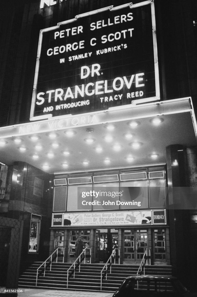 An Exterior View Of A New Victoria Movie Theater Showing Movie Dr an-exterior-view-of-a-new-victoria-movie-theater-showing-movie-dr