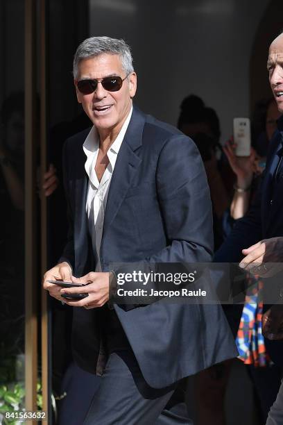 George Clooney is seen during the 74. Venice Film Festival on September 1, 2017 in Venice, Italy.