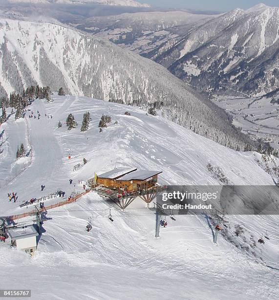 This undated handout image provided by the Riesneralm Bergbahnen GmbH shows a general view of the Riesneralm in Donnersbachwald, Austria. According...