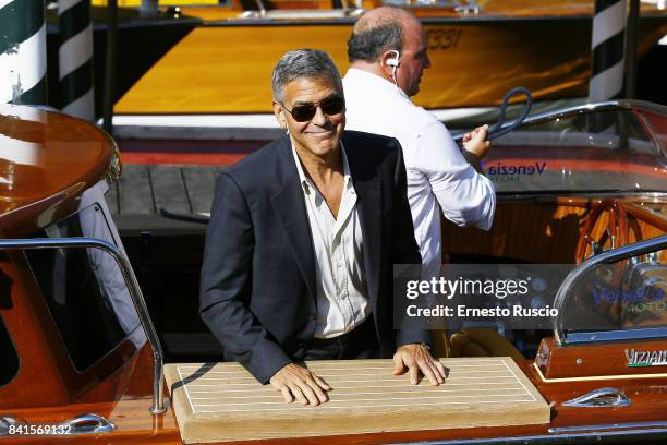 George Clooney is seen during the 74th Venice Film Festival at Excelsior Darsena on September 1, 2017 in Venice, Italy.