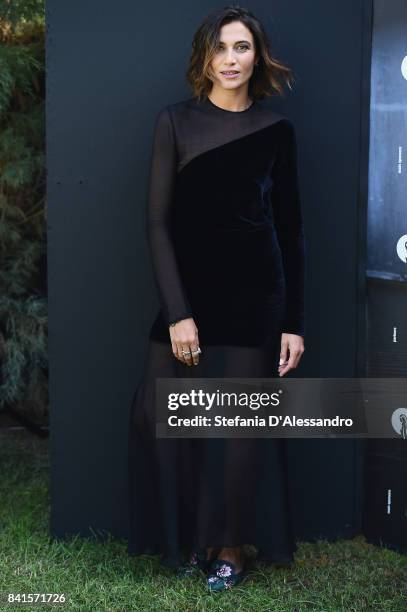 Anna Foglietta attends 'Il Contagio' photocall during the 74th Venice Film Festival at Villa degli Autori on September 1, 2017 in Venice, Italy.