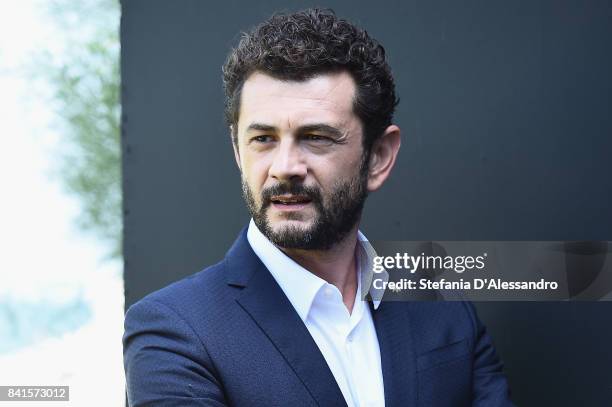 Vinicio Marchioni attends 'Il Contagio' photocall during the 74th Venice Film Festival at Villa degli Autori on September 1, 2017 in Venice, Italy.