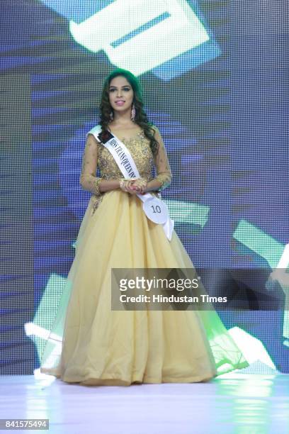 Community member participates in Miss Transqueen India 2017, a beauty pageant for the transgender community, on August 27, 2017 in Gurugram, India.