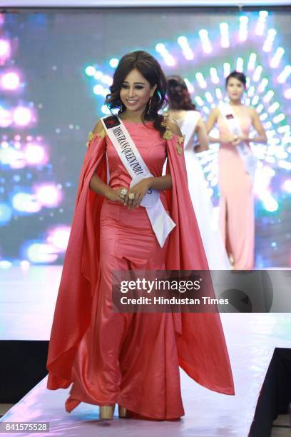 Community member participates in Miss Transqueen India 2017, a beauty pageant for the transgender community, on August 27, 2017 in Gurugram, India.