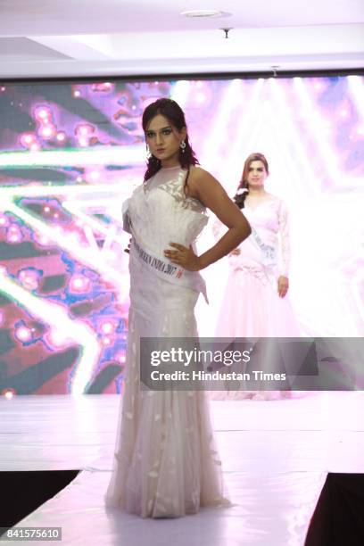 Community member participates in Miss Transqueen India 2017, a beauty pageant for the transgender community, on August 27, 2017 in Gurugram, India.